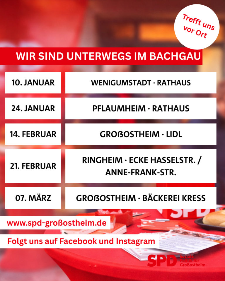 Wir sind unterwegs im Bachgau - Wahlkampf 26